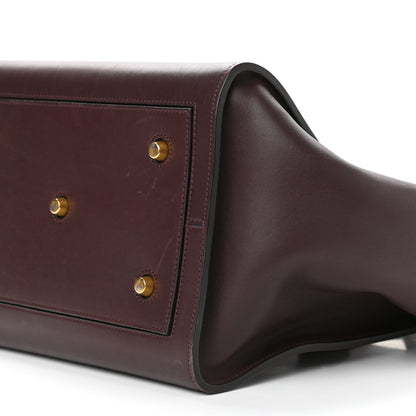 Celine Smooth Calfskin Small Tie Knot Tote Burgundy 18 of 18