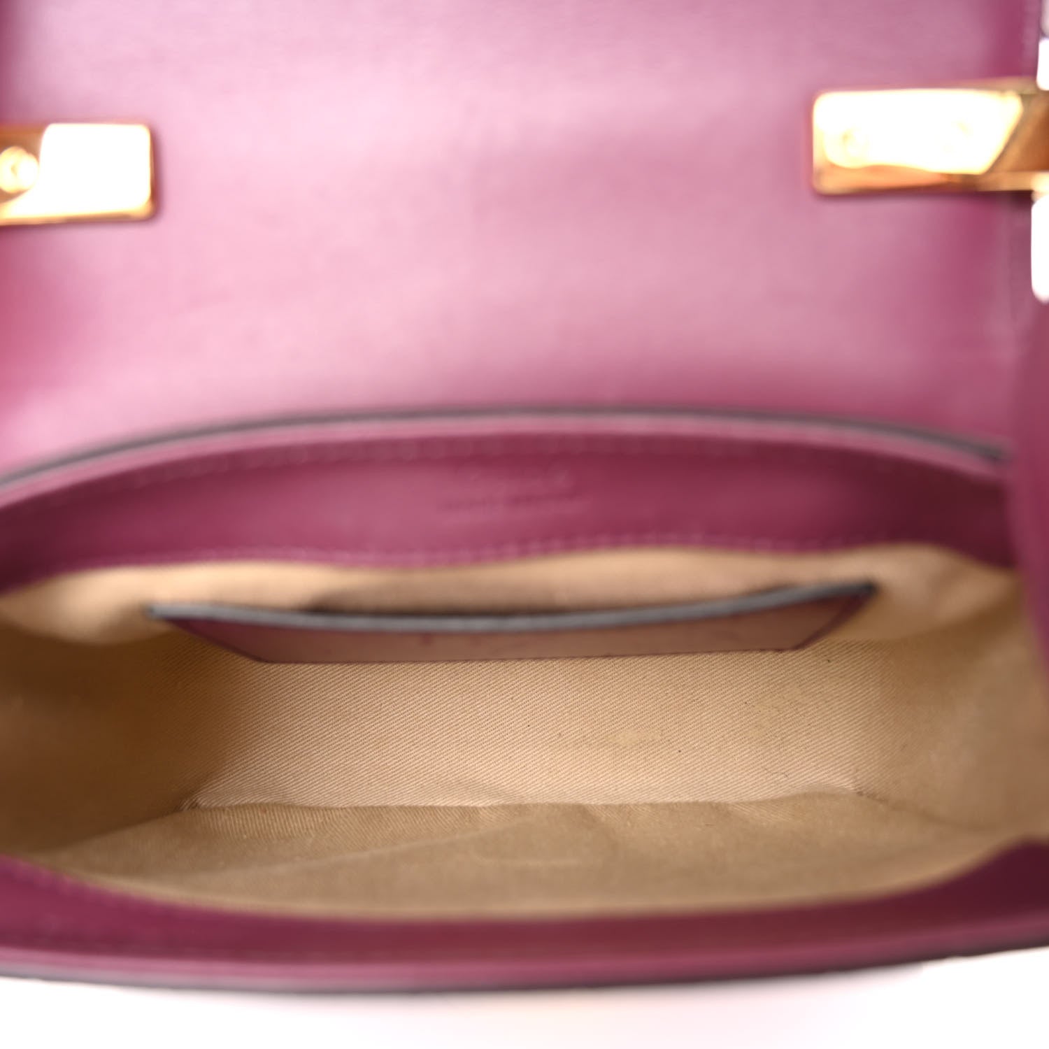 Chloe Calfskin Crocodile Embossed Mini C Double Carry Crushed Violet 5 of 12