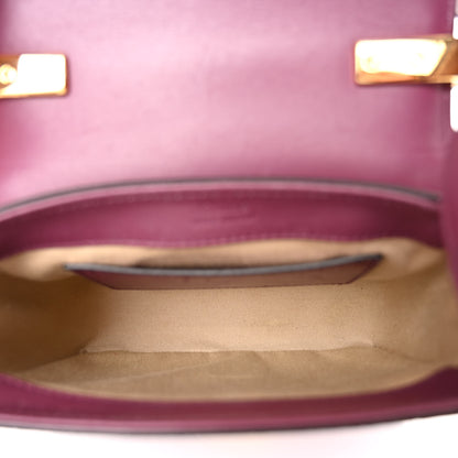 Chloe Calfskin Crocodile Embossed Mini C Double Carry Crushed Violet 5 of 12