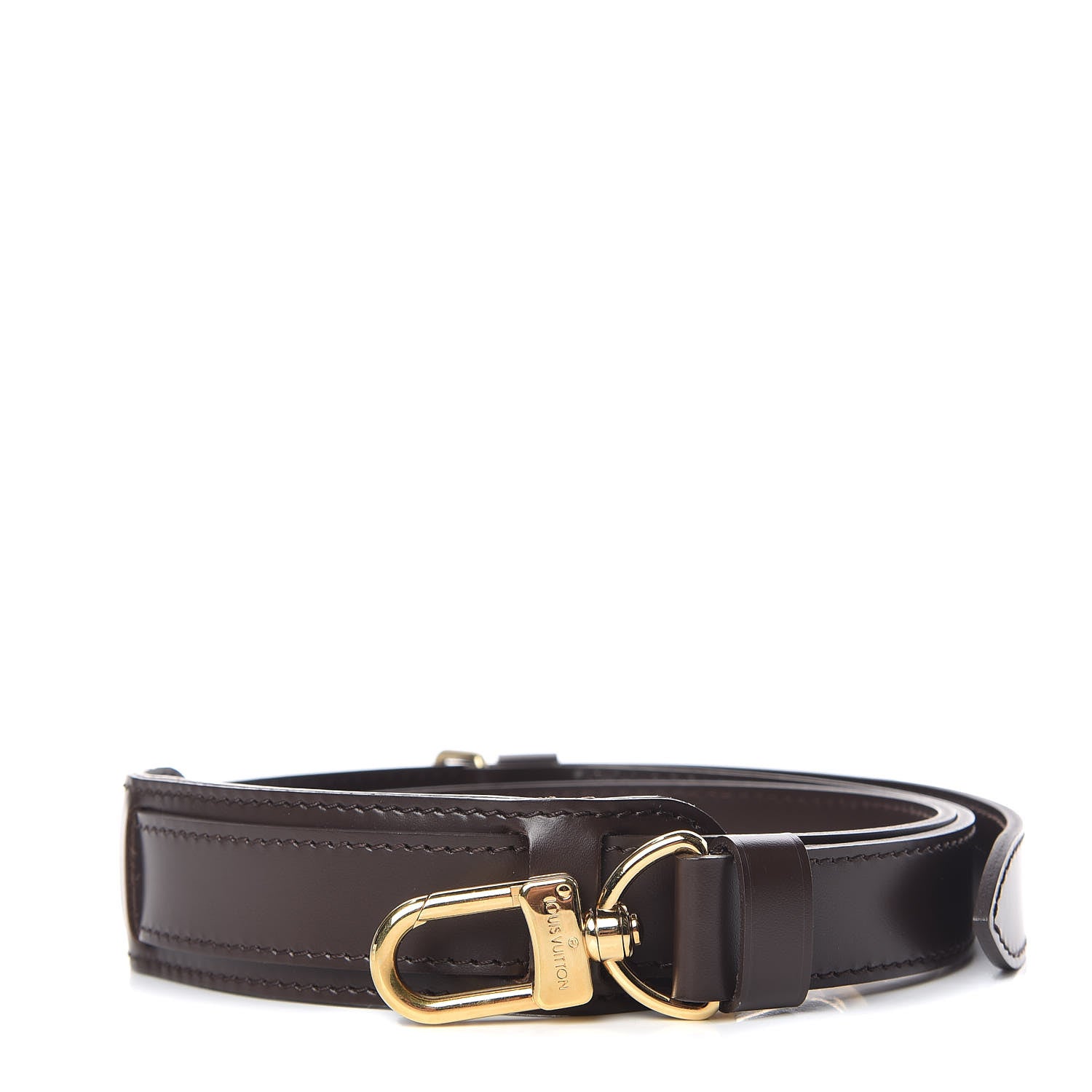 Louis Vuitton Calfskin 25mm Adjustable Shoulder Strap Brown 1 of 3