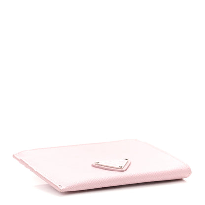 Prada Saffiano Metal Zip Card Holder Wallet Alabastro 4 of 6