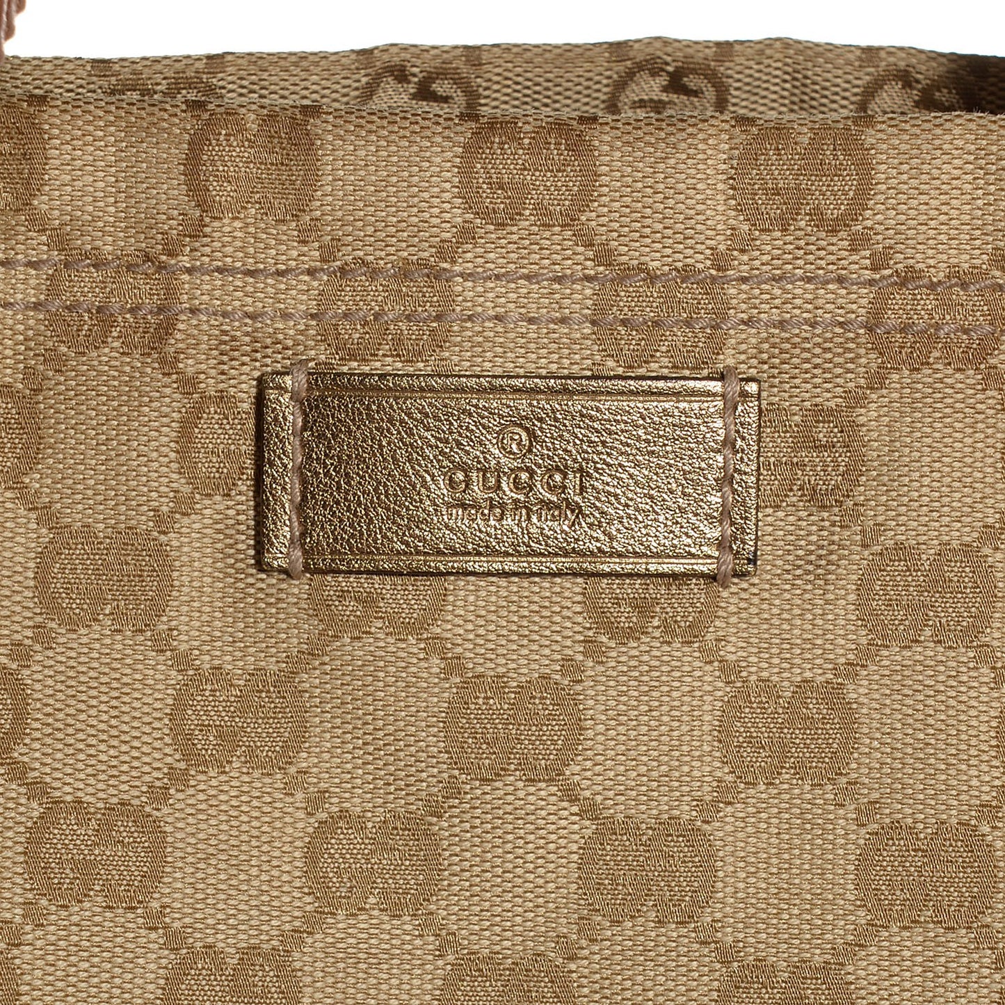 GG Monogram Medium Web Handle Vertical Tote Pink Gold