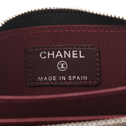 Chanel Lambskin Quilted Zip Coin Purse Black 6 of 7