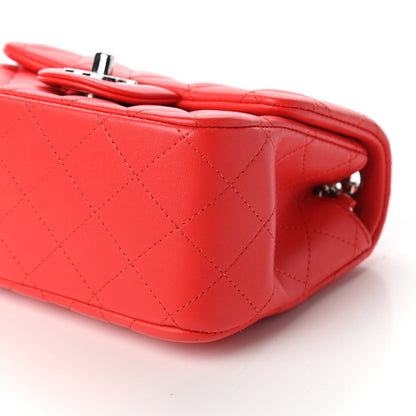 Chanel Lambskin Quilted Mini Square Flap Red 7 of 11