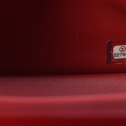 Chanel Caviar Quilted Jumbo Double Flap Red 7 of 9