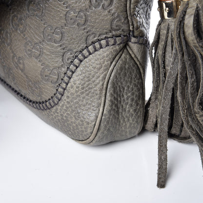 Gucci Guccissima Medium New Jackie Shoulder Bag Olive Green 8 of 13