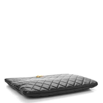 Chanel Caviar Quilted Medium Boy Cosmetic Case Black 4 of 9