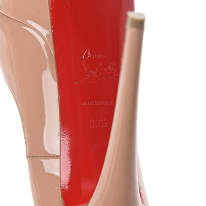 Christian Louboutin Patent Lady Peep 150 Pumps 36.5 Nude 6 of 7