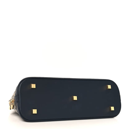 Louis Vuitton Mini Monogram Alma Long Blue 4 of 9