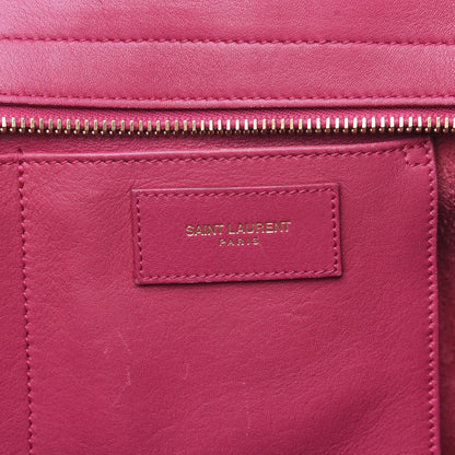 Saint Laurent Calfskin Small Classic Y Cabas Fuchsia 6 of 17