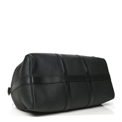Louis Vuitton Grained Calfskin Aerogram Keepall Bandouliere 40 Black 3 of 6