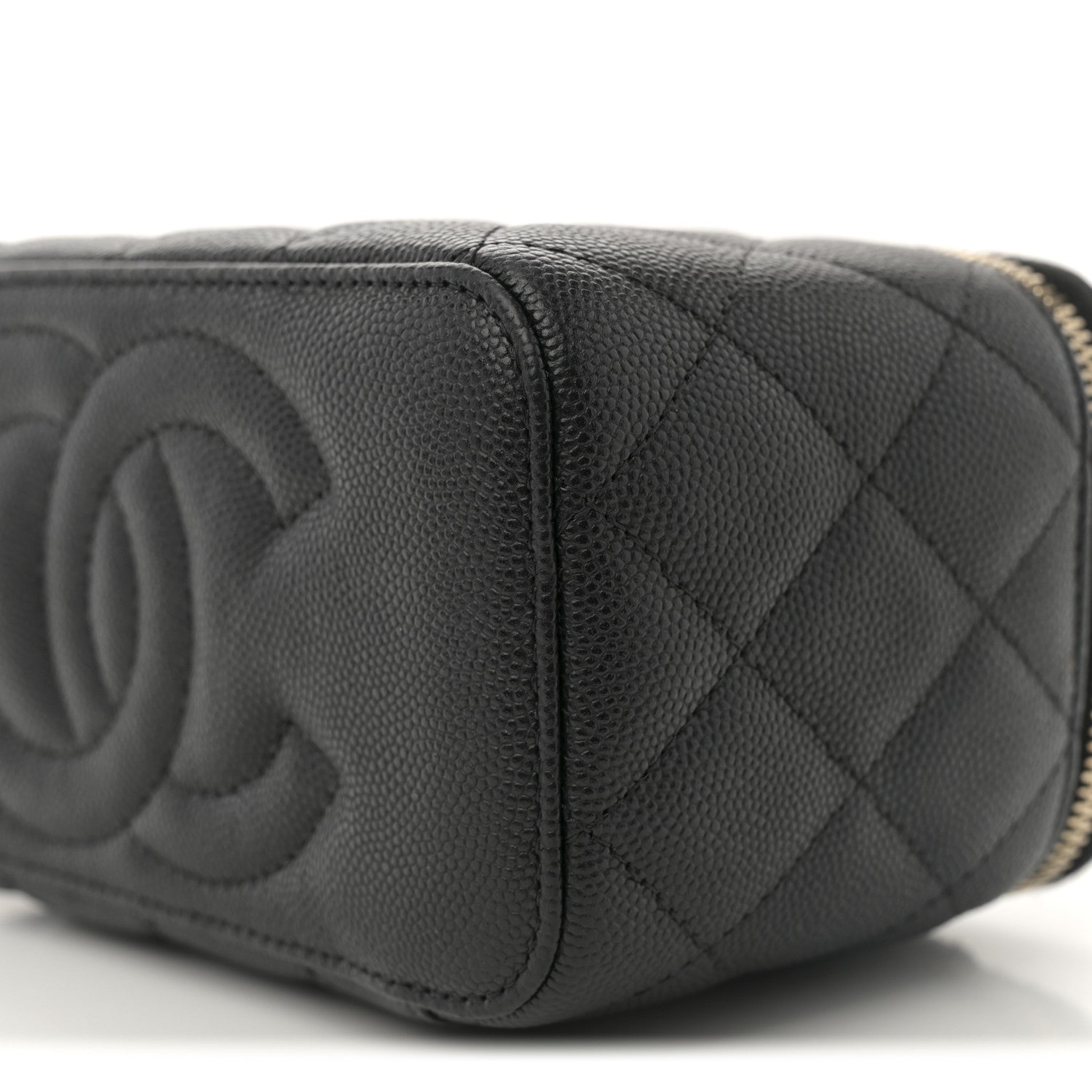 Chanel Caviar Quilted Small Vanity Case With Chain Black 10 of 12
