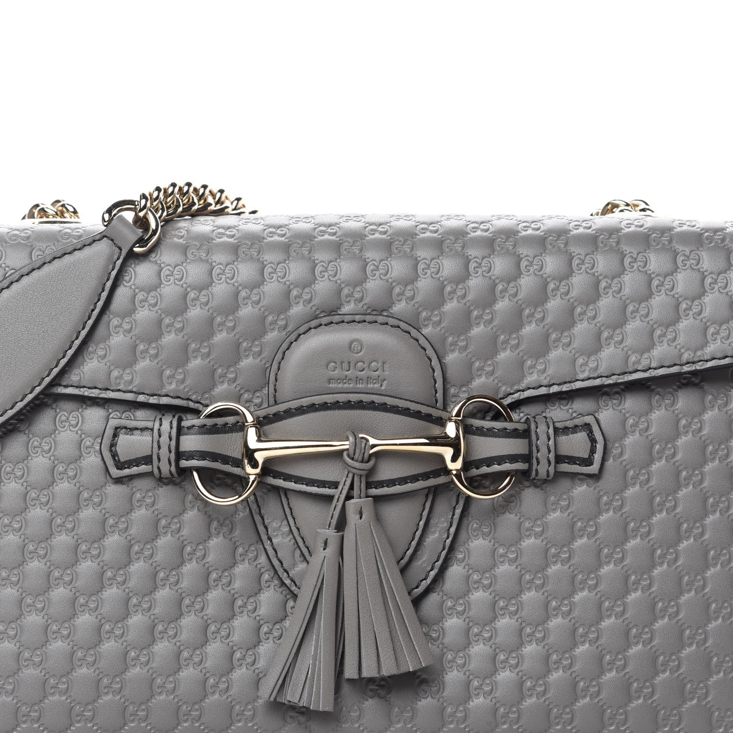 Gucci Soft Microguccissima Medium Emily Chain Shoulder Bag Loess 11 of 11