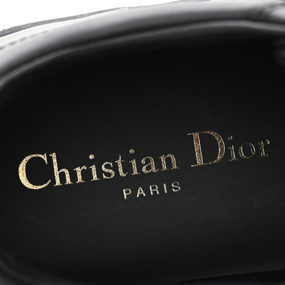 Christian Dior Calfskin Suede Logo Sneakers 37 Black 8 of 9