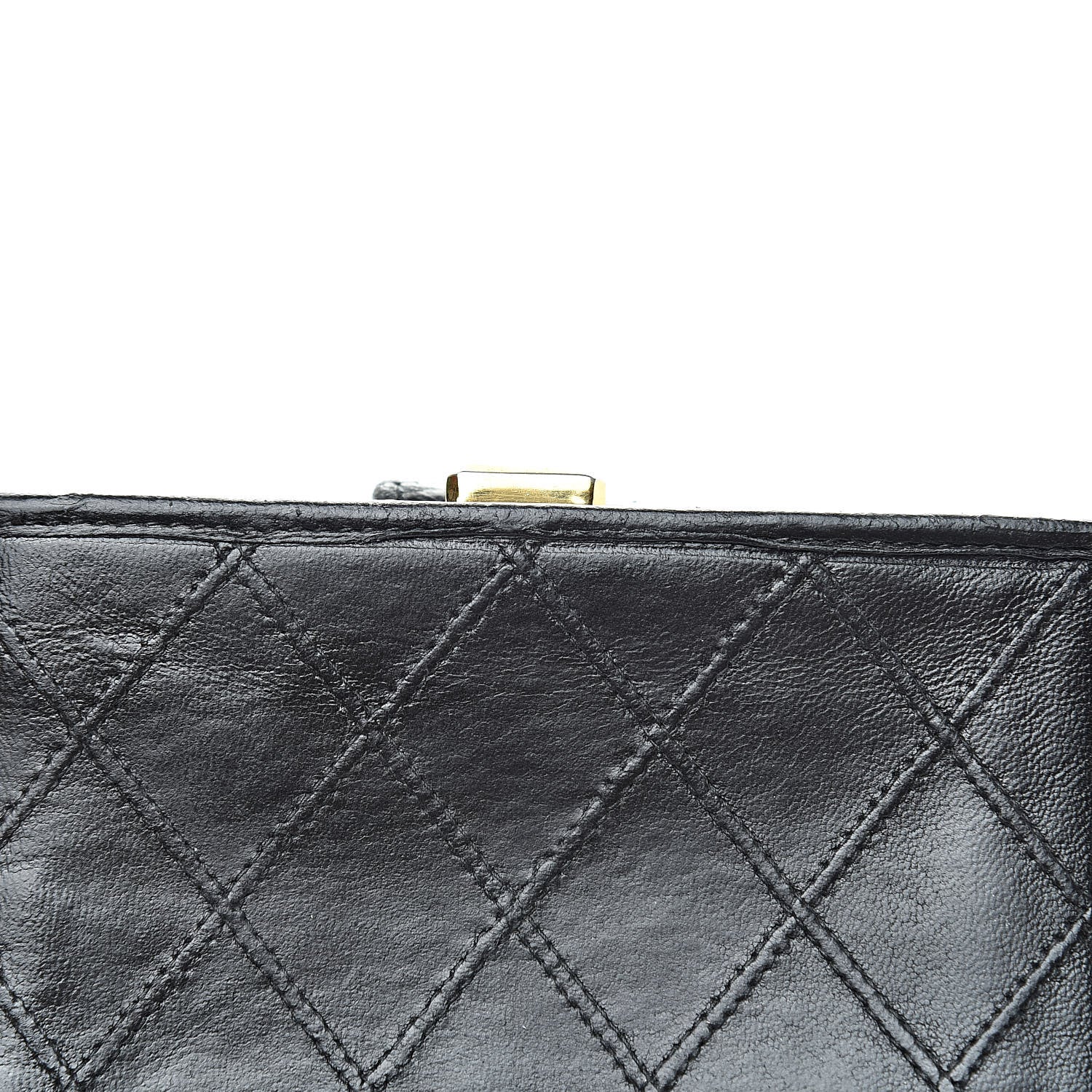 Chanel Lambskin Stitched Compact French Wallet Black 14 of 14