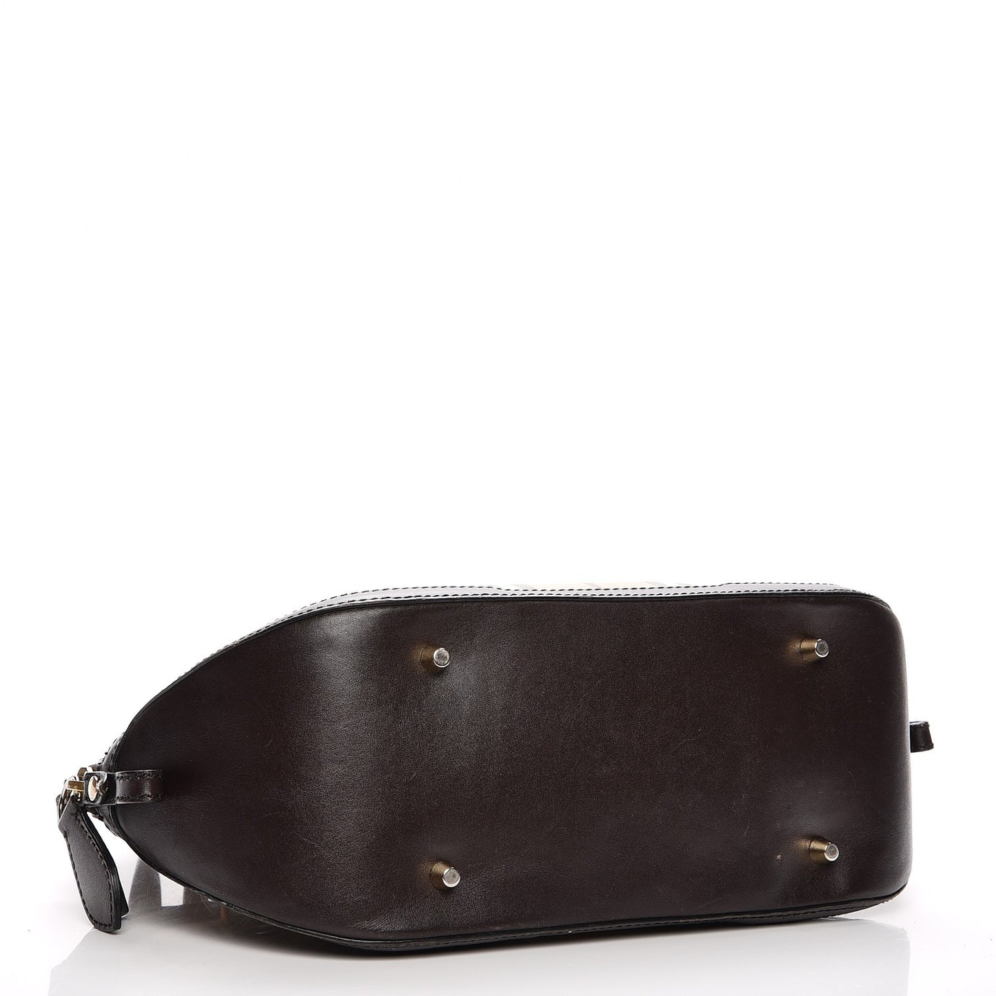 Haymarket Check Small Orchard Bowling Bag Chocolate