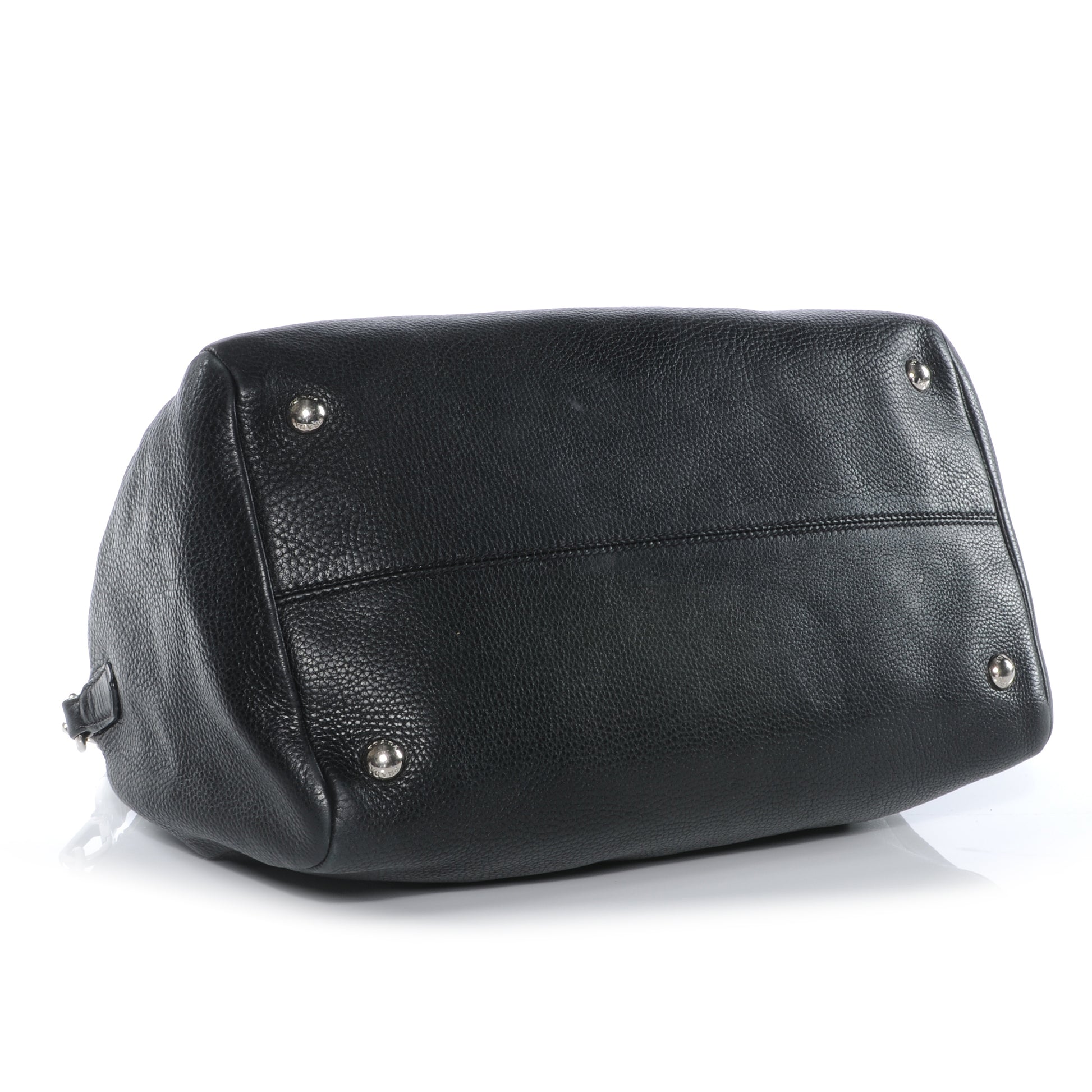 Prada Vitello Daino Shoulder Bag Black 5 of 8