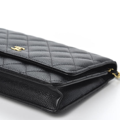 Chanel Caviar Quilted Wallet On Chain WOC Black 6 of 11
