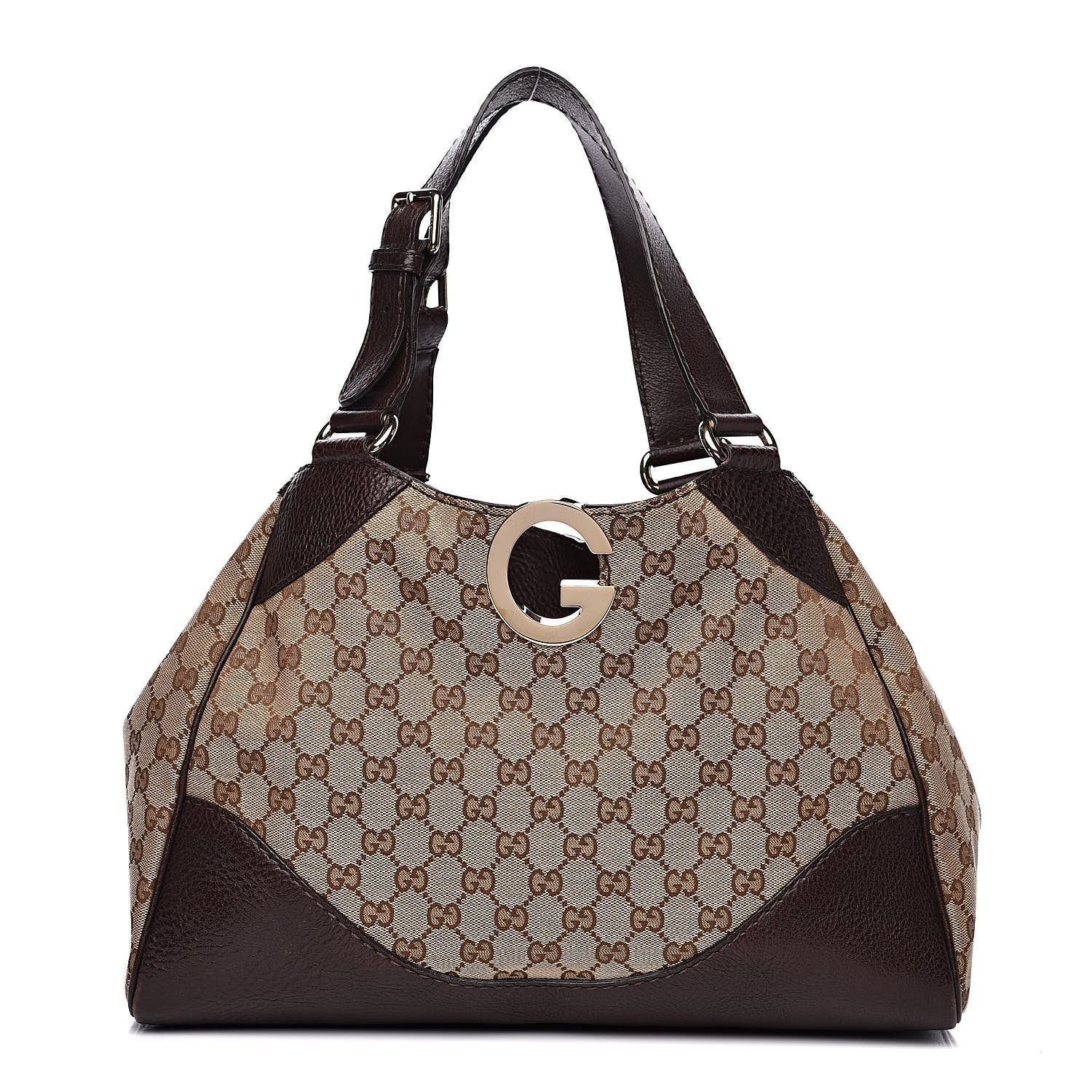 Gucci Monogram Charlotte Tote Brown 1 of 13