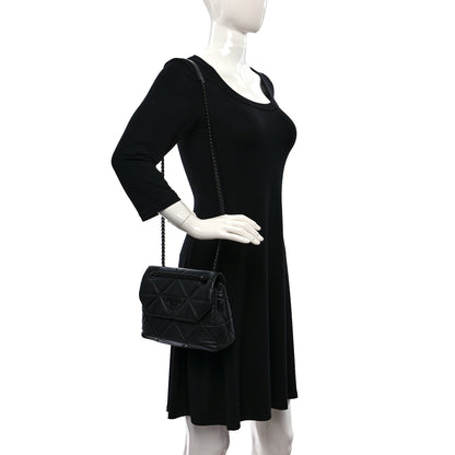 Prada Nappa Triangle Stitched Small Spectrum Bag Black 2 of 14