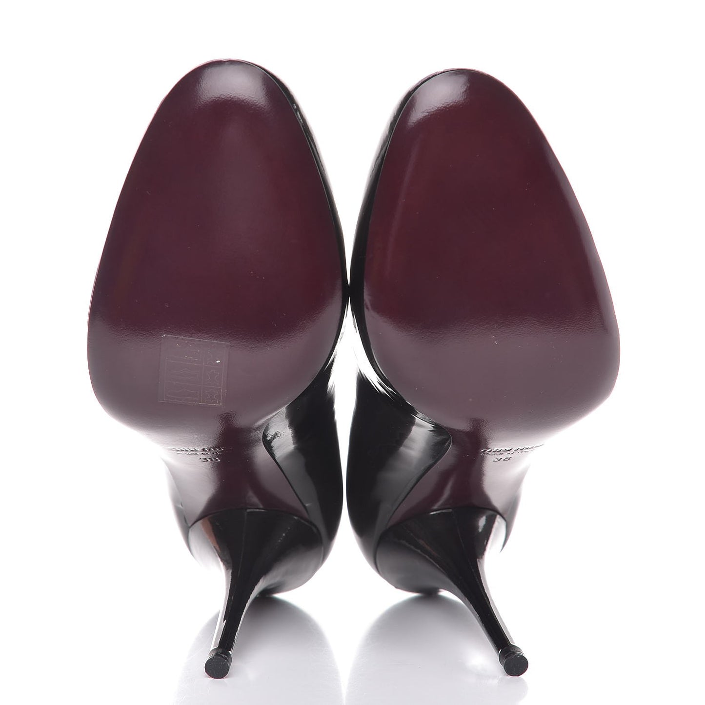 Vernice Mordore Pumps 38 Piombo