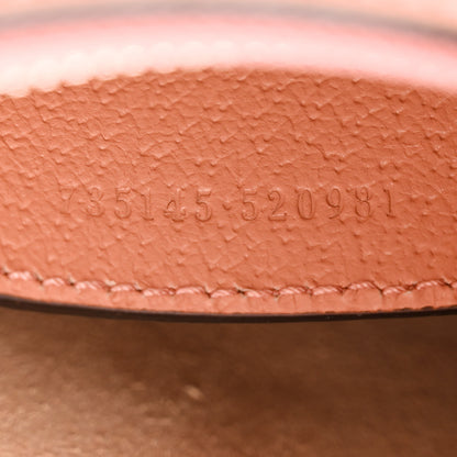 Gucci Monogram Textured Dollar Calfskin Small Ophidia Hobo Cloche Rose Pink 7 of 11