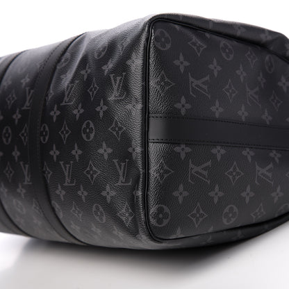 Louis Vuitton Monogram Eclipse Keepall Bandouliere 45 8 of 8