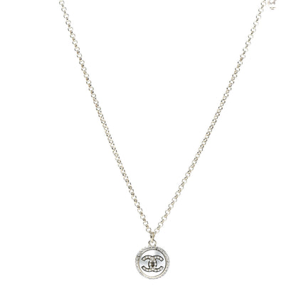 Chanel Crystal Pearl CC Necklace Gold 1 of 6
