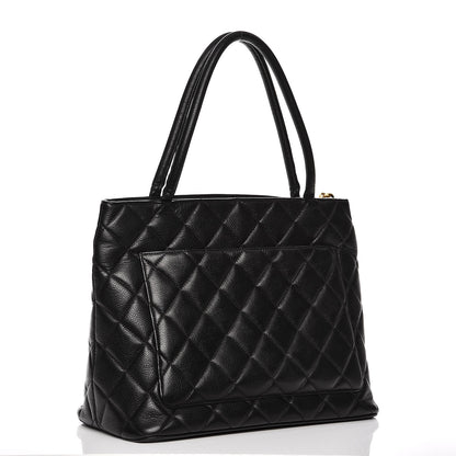 Chanel Caviar Quilted Medallion Tote Black 3 of 16