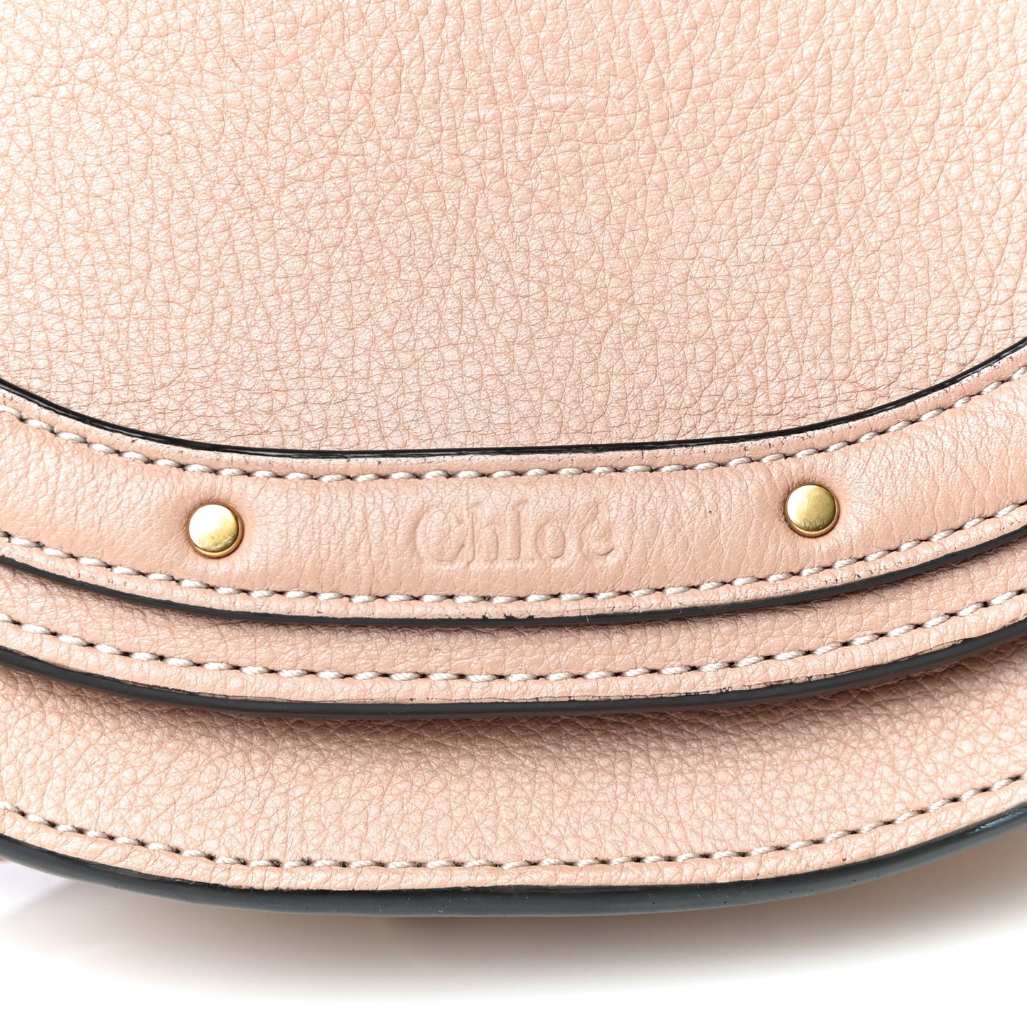 Calfskin Small Nile Bracelet Minaudiere Bag Biscotti Beige