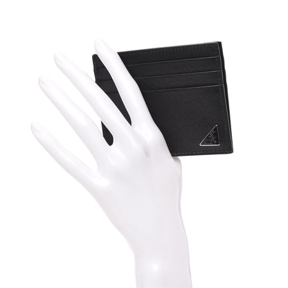 Prada Saffiano Card Holder Black 2 of 7