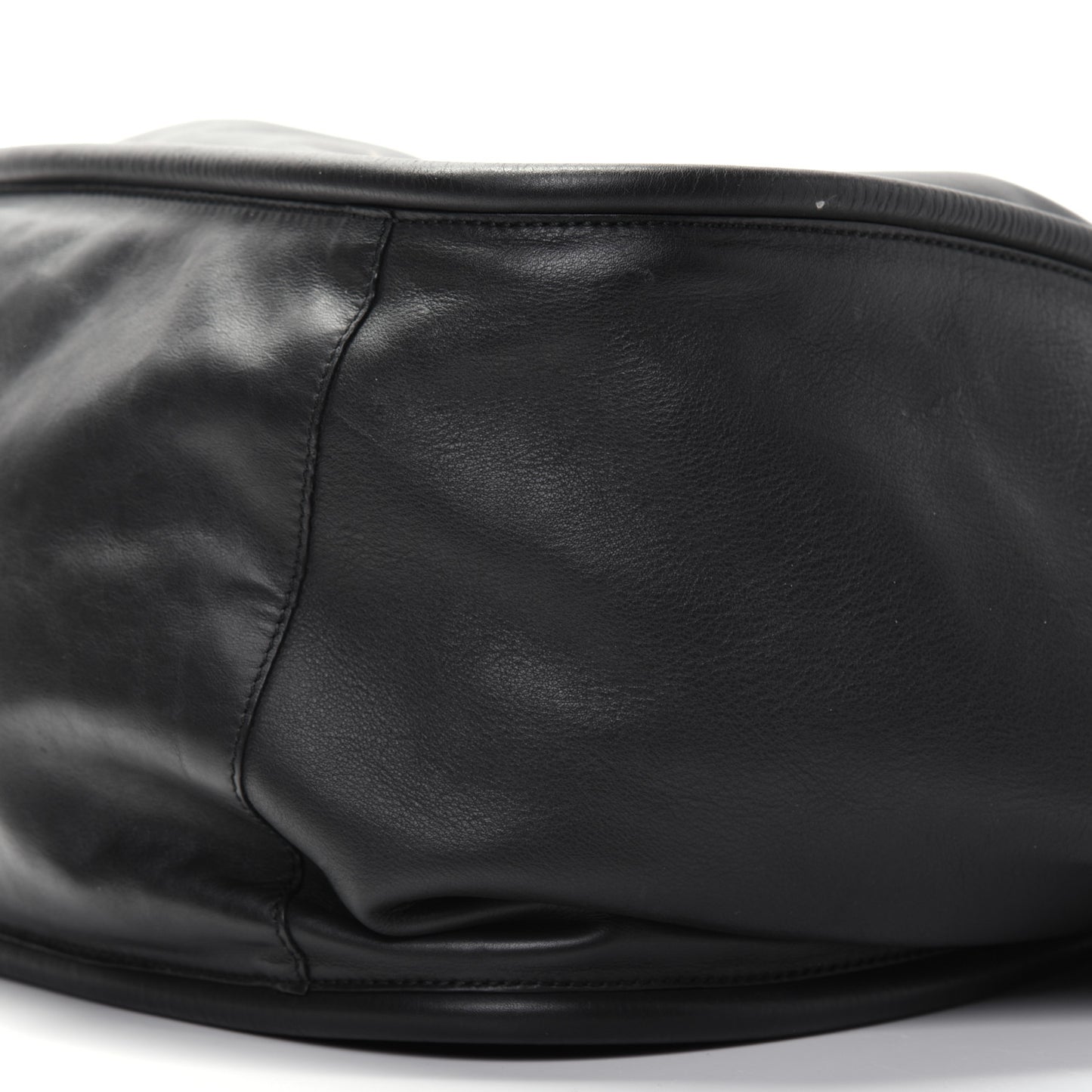 Calfskin XL Ruched Tote Black