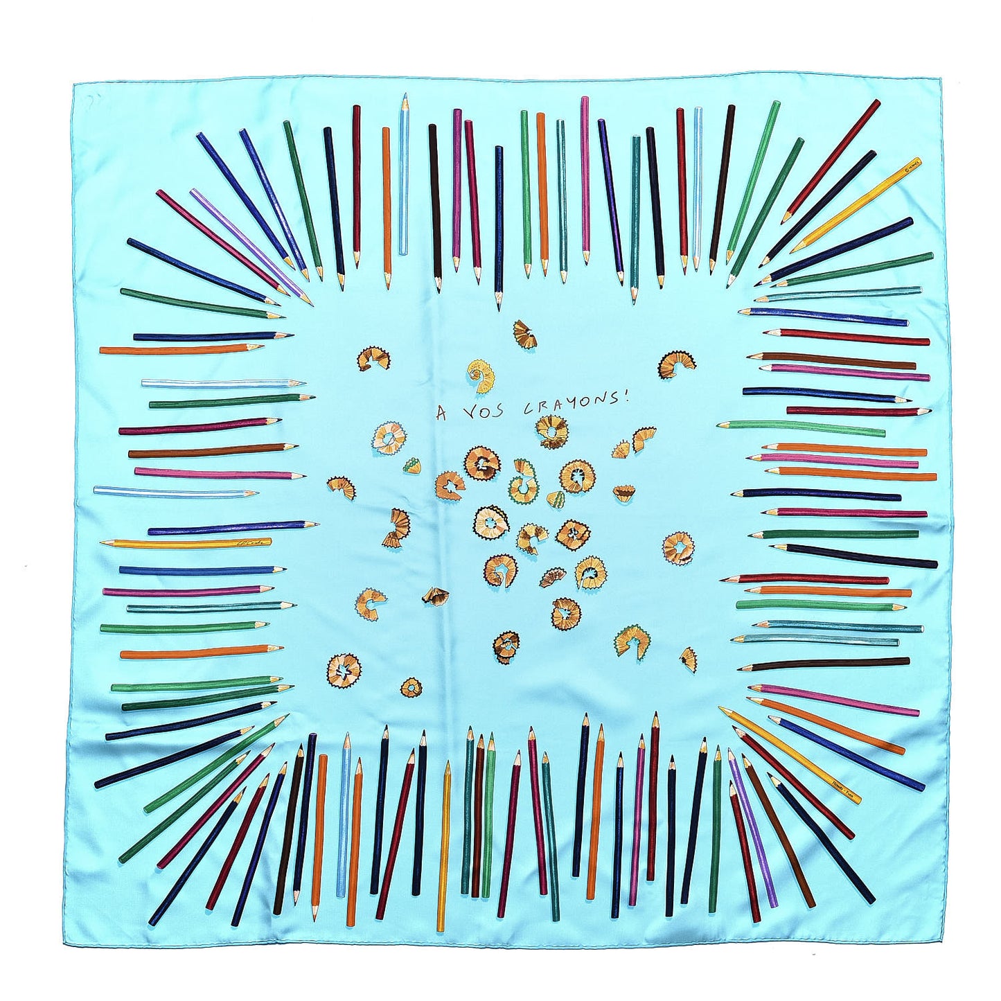 Silk A Vos Crayons Scarf 90