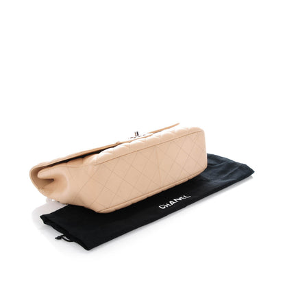 Chanel Caviar Quilted Jumbo Single Flap Beige Clair 4 of 11