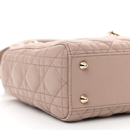 Christian Dior Lambskin Cannage Small Lucky Badges My Lady Dior Taupe 8 of 10