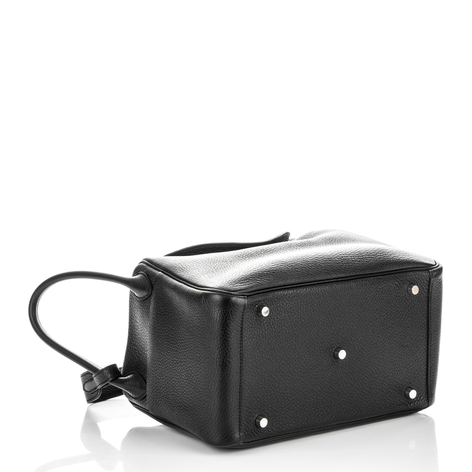 Hermes Taurillon Clemence Lindy 30 Black 4 of 7