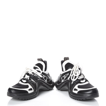 Louis Vuitton Calfskin Technical Nylon LV Archlight Sneakers 36 Black White 5 of 10