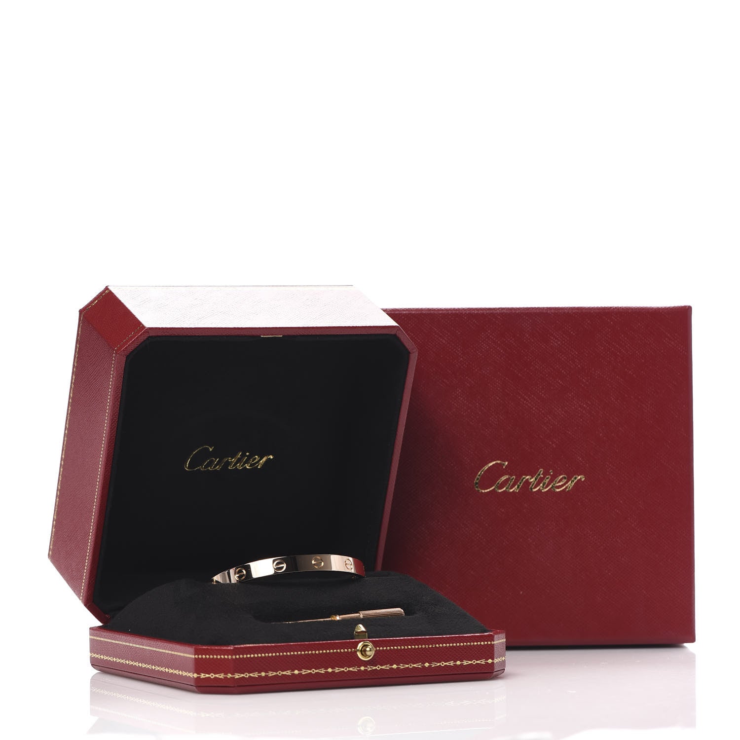 Cartier 18K Pink Gold LOVE Bracelet 17 8 of 8