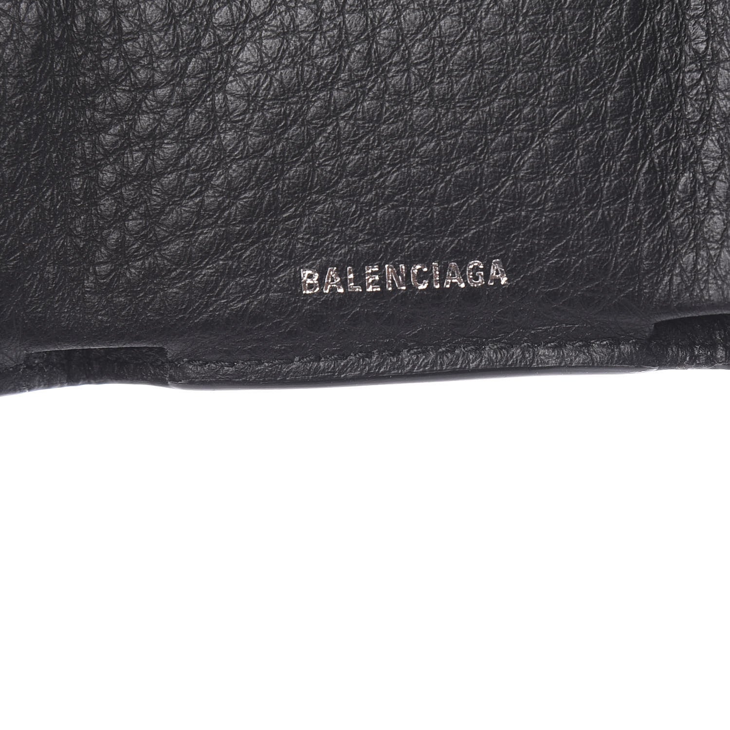 Balenciaga Calfskin Mini Papier Wallet Black 5 of 6