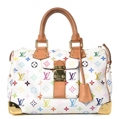 Louis Vuitton Monogram Multicolor Speedy 30 White 1 of 15