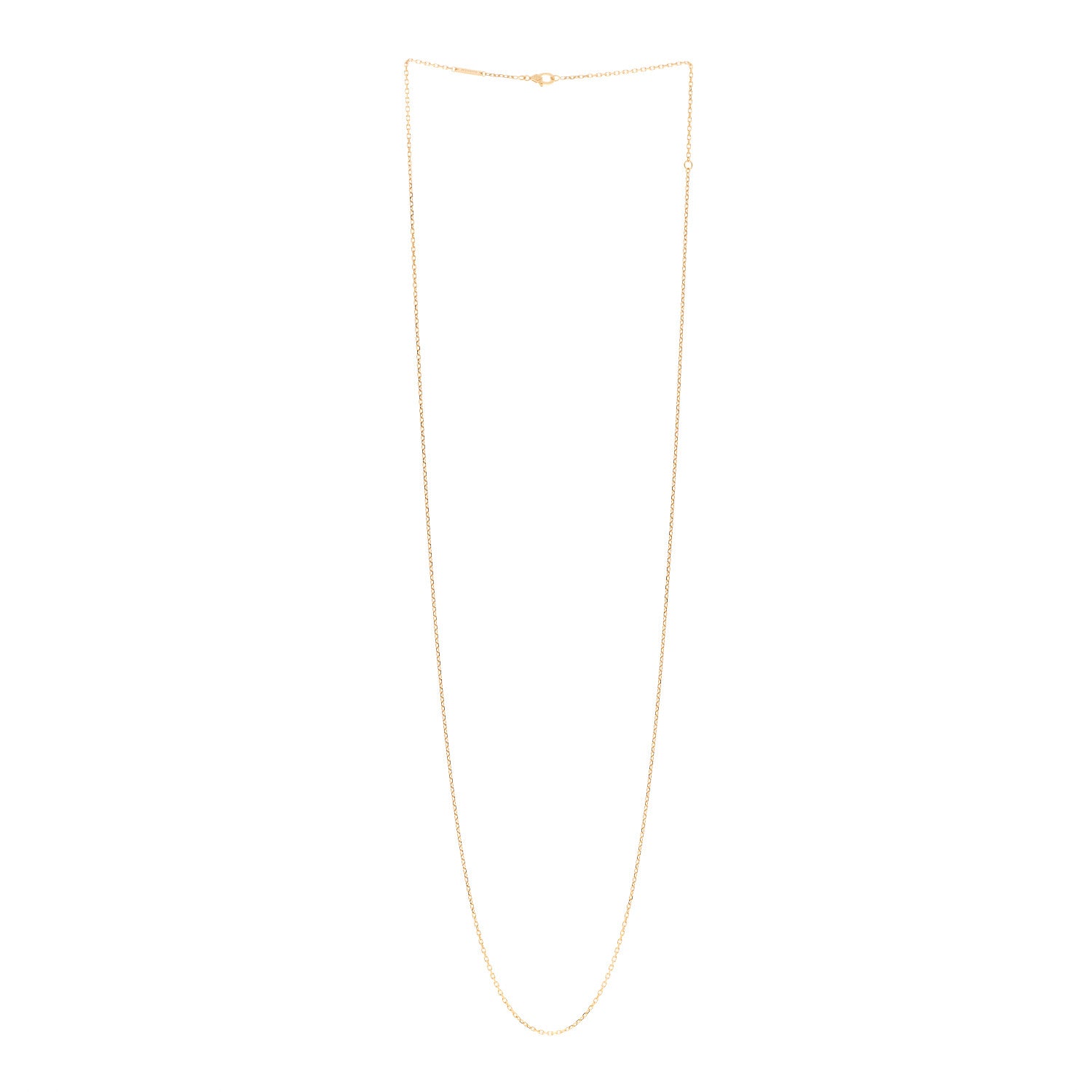 Van Cleef & Arpels 18K Yellow Gold Trace Chain Necklace 70cm 3 of 5