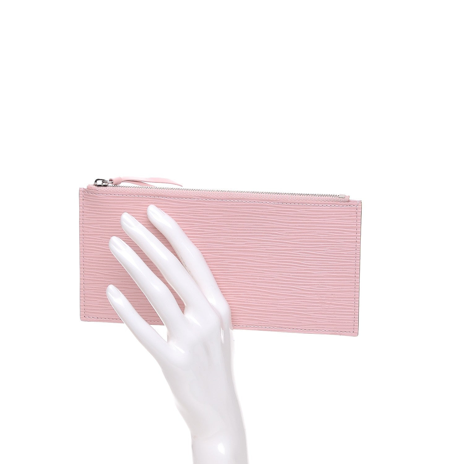 Louis Vuitton Epi Felicie Chain Wallet Zippered Insert Rose Ballerine 2 of 6