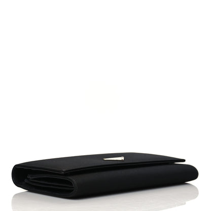 Prada Tessuto Nylon Saffiano Flap Wallet Black 4 of 8