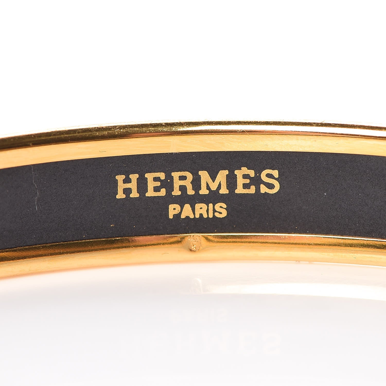 Hermes Enamel Printed Narrow Bracelet 65 4 of 6