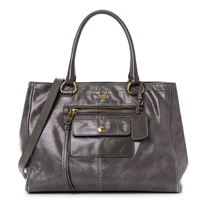 Prada Glace Calf Front Pocket Tote Astrale 1 of 33