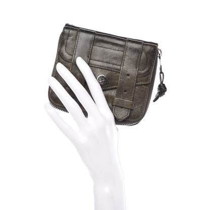 Proenza Schouler Lambskin Small PS1 Zip Wallet Military 2 of 12