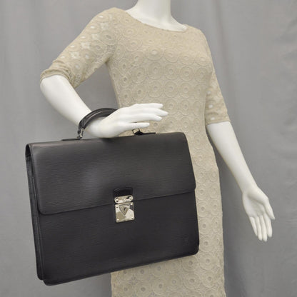 Louis Vuitton Epi Laguito Briefcase Black 2 of 11