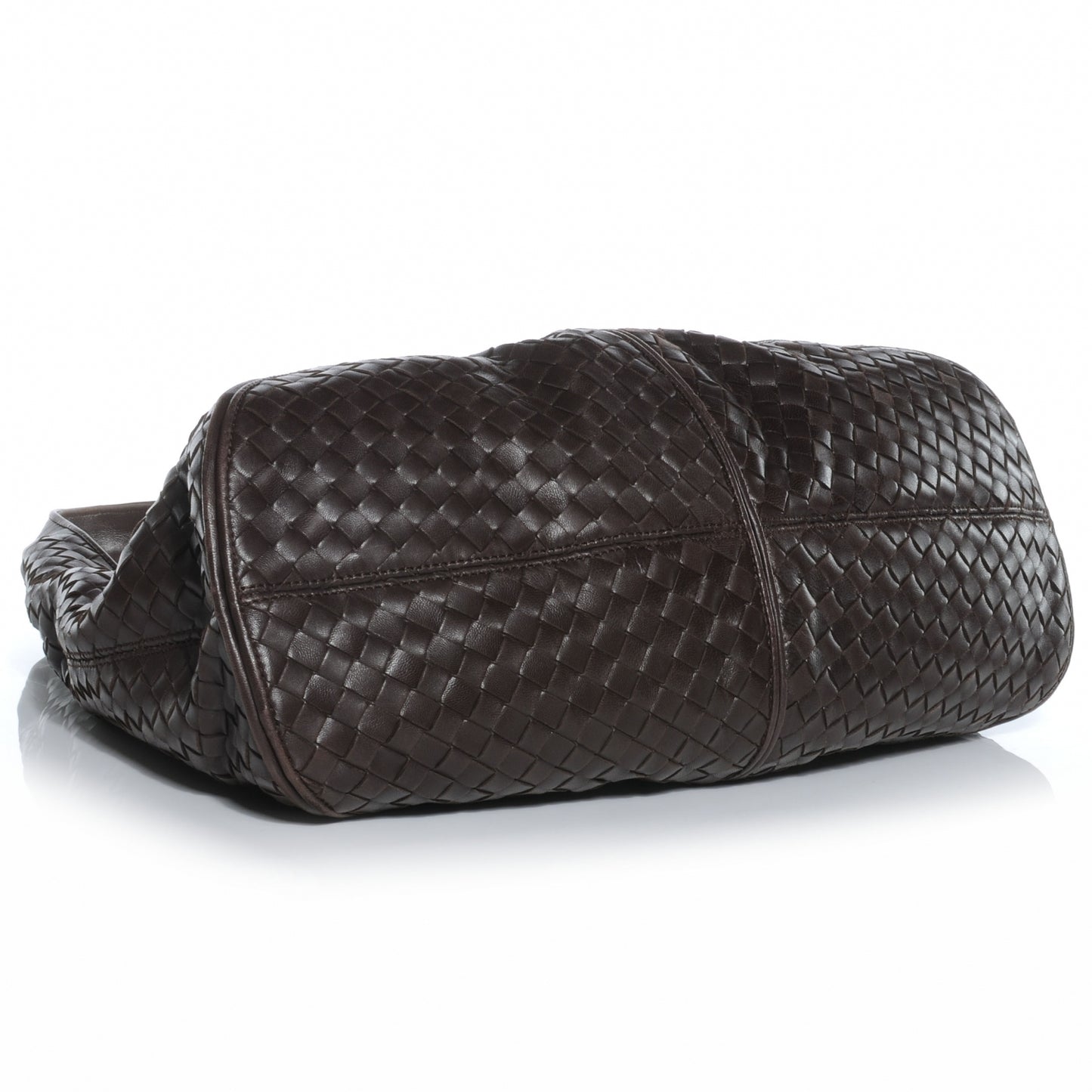 Nappa Intrecciato Ball Hobo Ebano