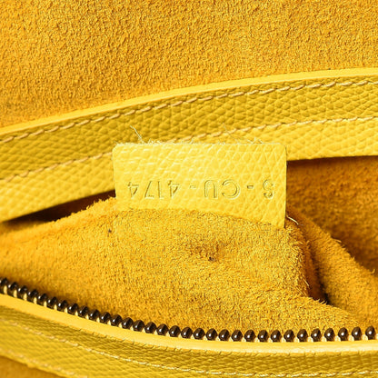Celine Grained Calfskin Medium Phantom Luggage Yellow 7 of 12