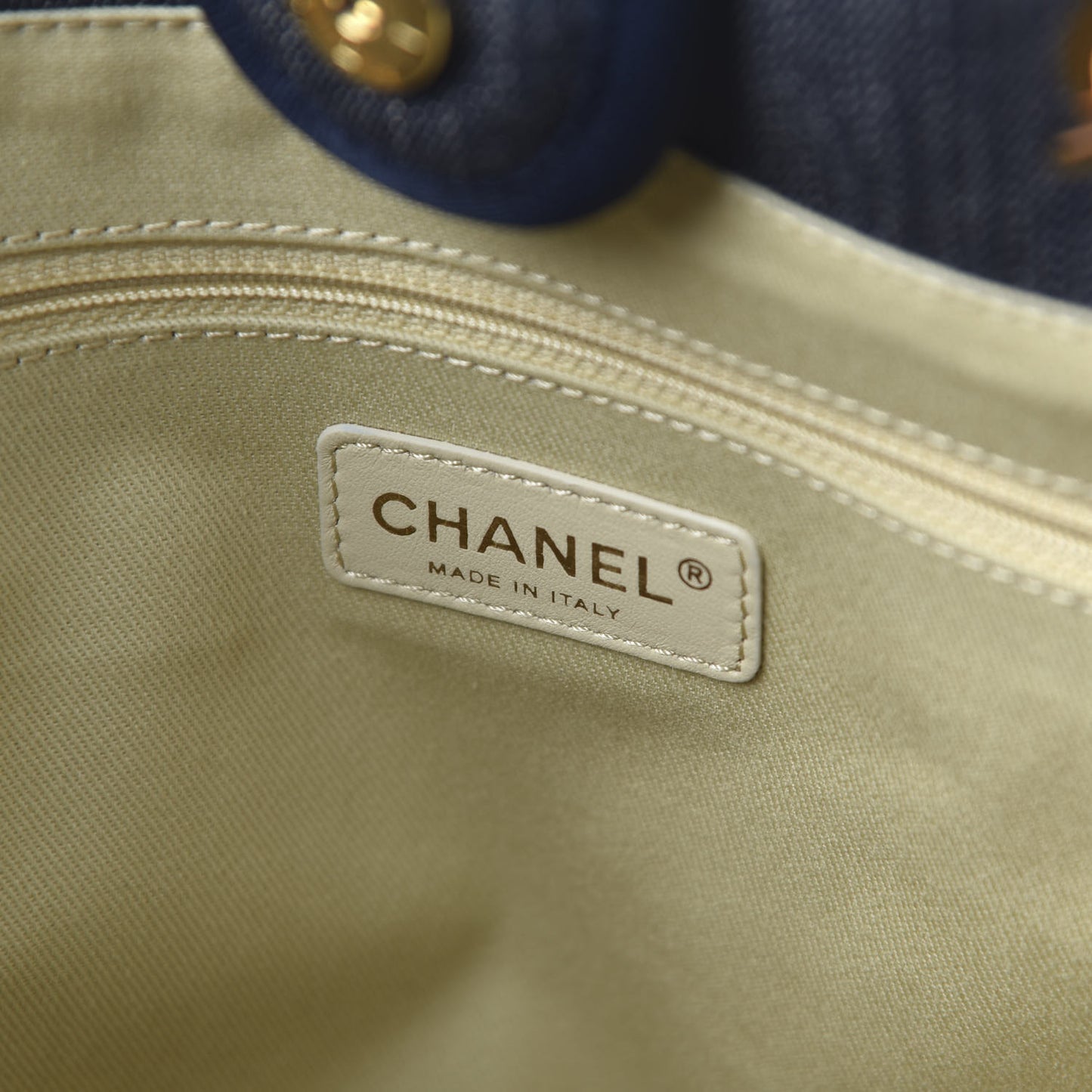 Denim Small Deauville Tote Dark Blue